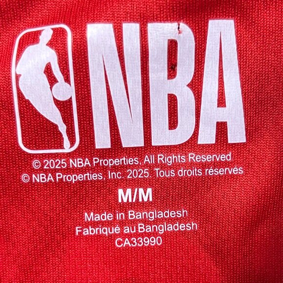 New With Tags Chicago Bulls Baseball Style Jersey Sz M - Picture 6 of 12